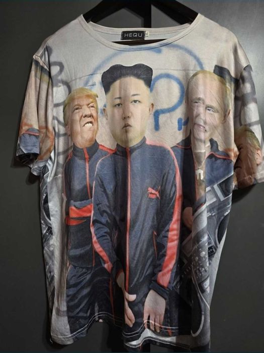 Tricou funny Trump, Putin, Kim
