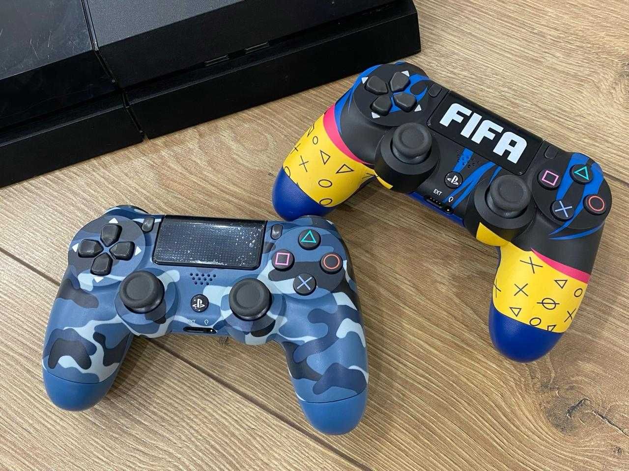 Прошитая PS4 2 Геймпада ЛЮБЫЕ игры Fifa 24 Gta 5 и др: 119 999 тг. -  Приставки Астана на Olx