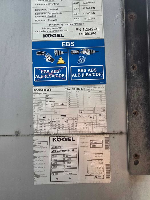 Dezmembrez 2 semiremorci Krone una Kogel si una  Schmitz