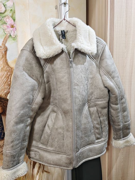 Дубленка в стиле "авиатор"