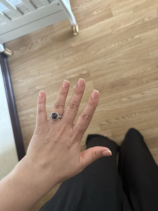 Кольцо с рубином и бриллиантами