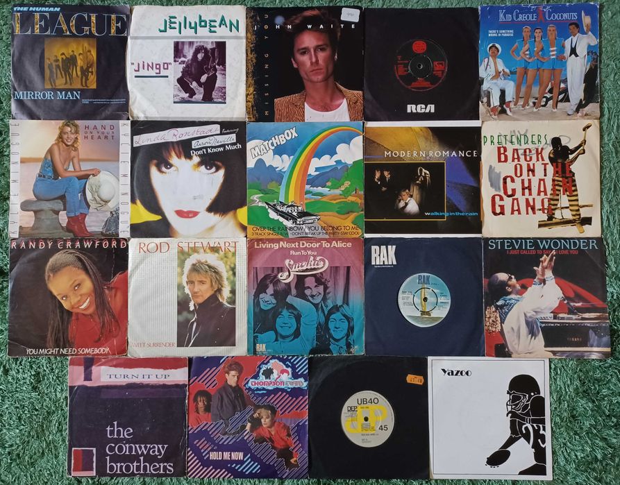 Discuri vinil single Diana Ross, Hot Chocolate, Human League, ELO...