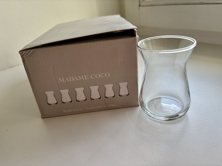 Набор стаканов для турецкого чая Madame Coco Francessa — 6 шт, новые