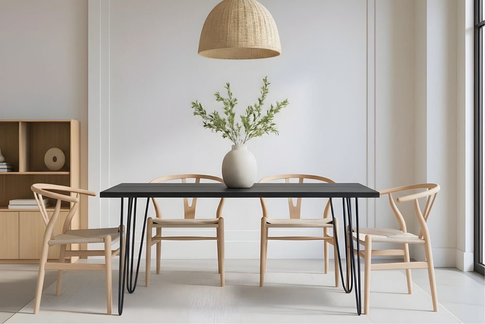 Masă de Dining Modernă - Neagră