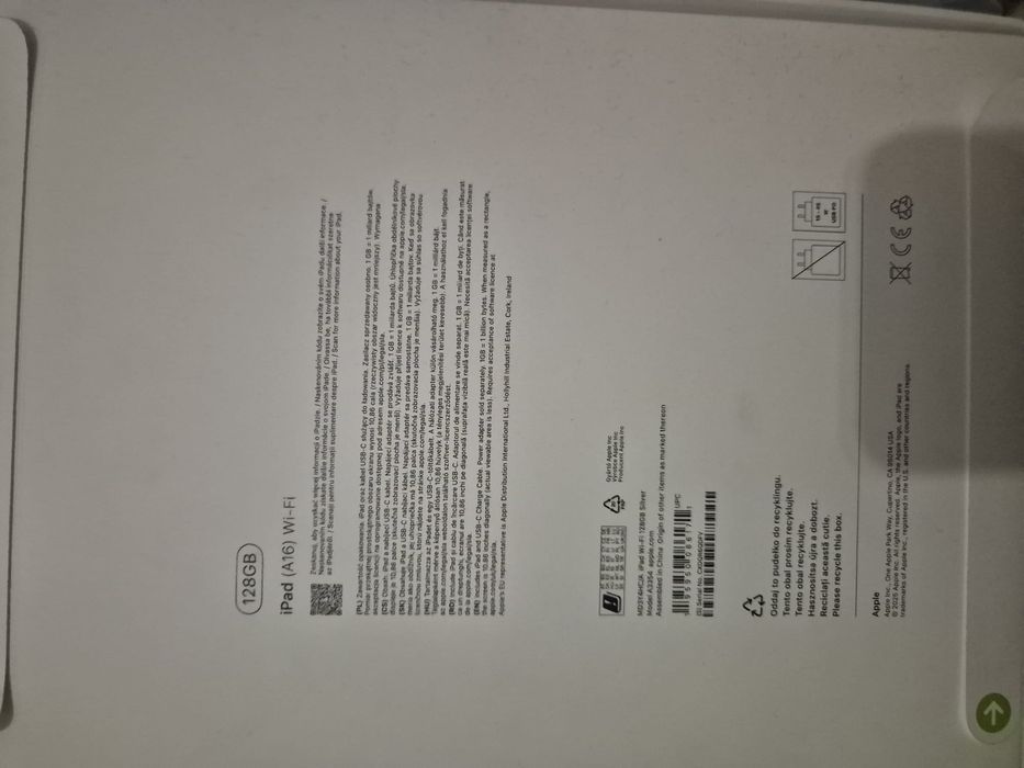 Apple iPad 11 A16 Wi-Fi Silver 128GB