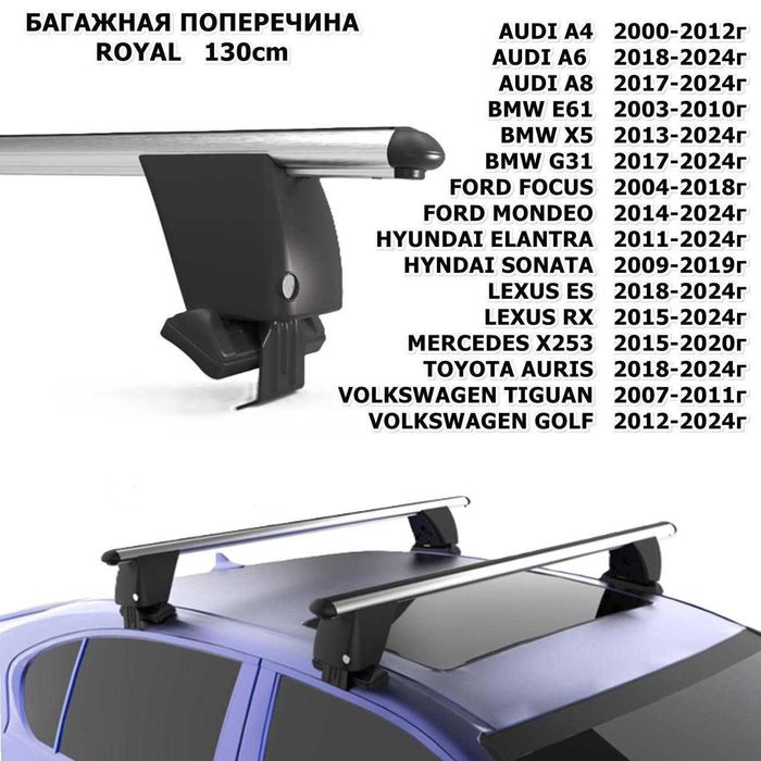 TOD.ROYAL.130	UNIVERSAL	TODAY	Багажная поперечина 	СЕРЫЙ 130  cm