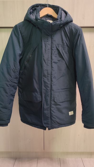 Geaca Iarna Albastra - H&M - 164cm, 13-14 Ani