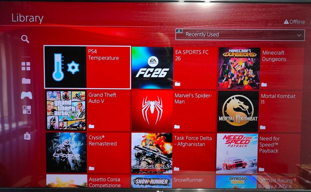 Jocuri PS4+PS4 Modat cu FC 26, GTA V cu Mod Menu, Spiderman, Minecraft