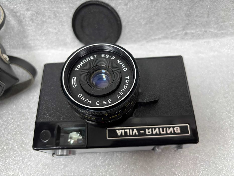 Като нови! Фотоапарат ВИЛИЯ VILIA и Фотовсветкавицата "ФОТОН" СССР