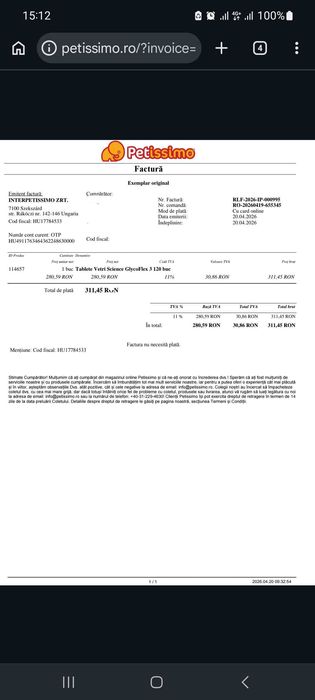 Tablete Vetri Science GlycoFlex 3