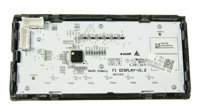 Display ASSY_F1_GR_GRUNDIG_ARC_V1_SPI Combina frigorifica GRUNDIG