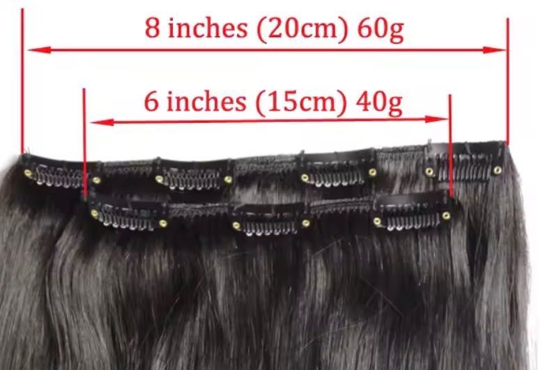 100 % естествена коса на два реда, 50см