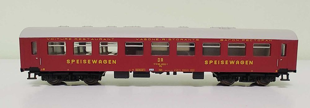macheta vagon restaurant DR Sachsenmodelle 14365 ep.IV diorama H0 1:87