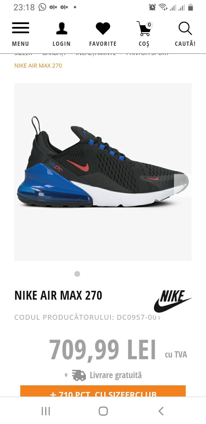 Nike Air Max 270 m rime 46 Craiova OLX.ro