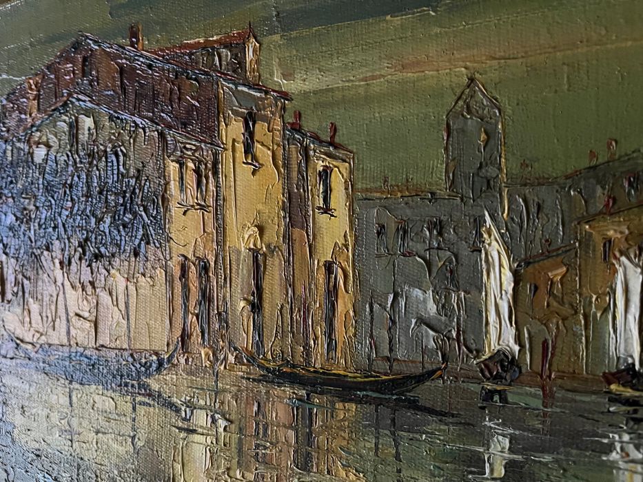 Pictura originala, “Venetia” de Ion Ialomiteanu, inramata
