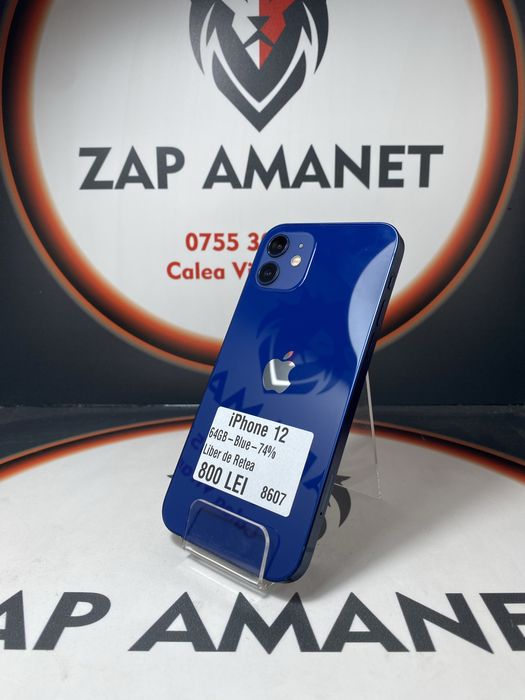 ZAP AMANET Vitan - iPhone 12 - 64GB - Blue - 74%