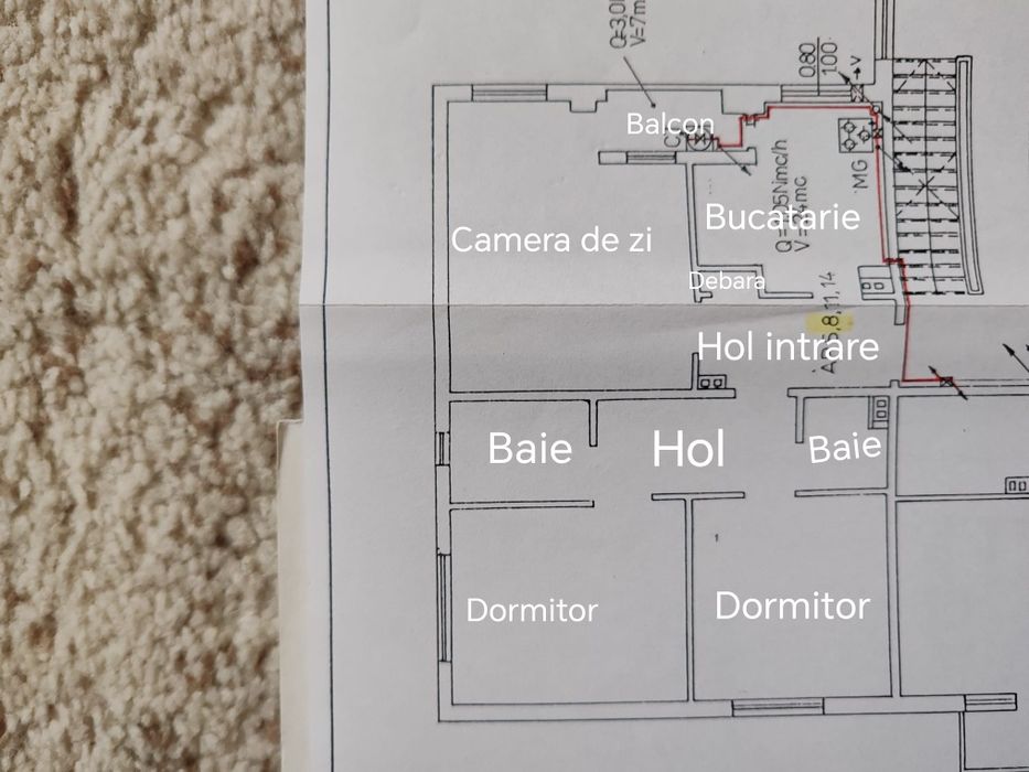 Vând apartament 3 camere