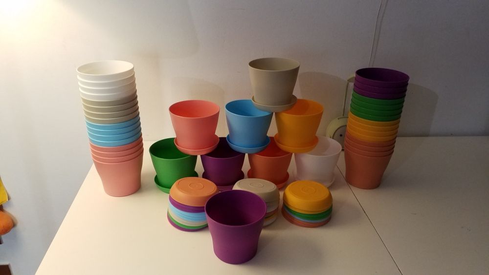 Ghivece/Vase colorate pt flori