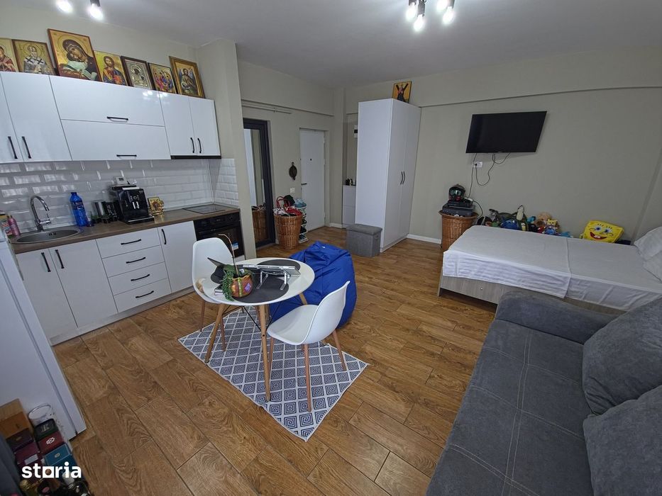 Garsoniera moderna de vanzare  IBO Residence  Terasa generoasa