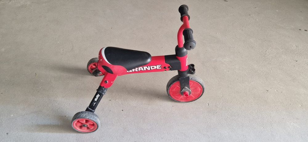 Tricicleta pliabila, transformabila in Bicicleta fara pedale, Grande RED