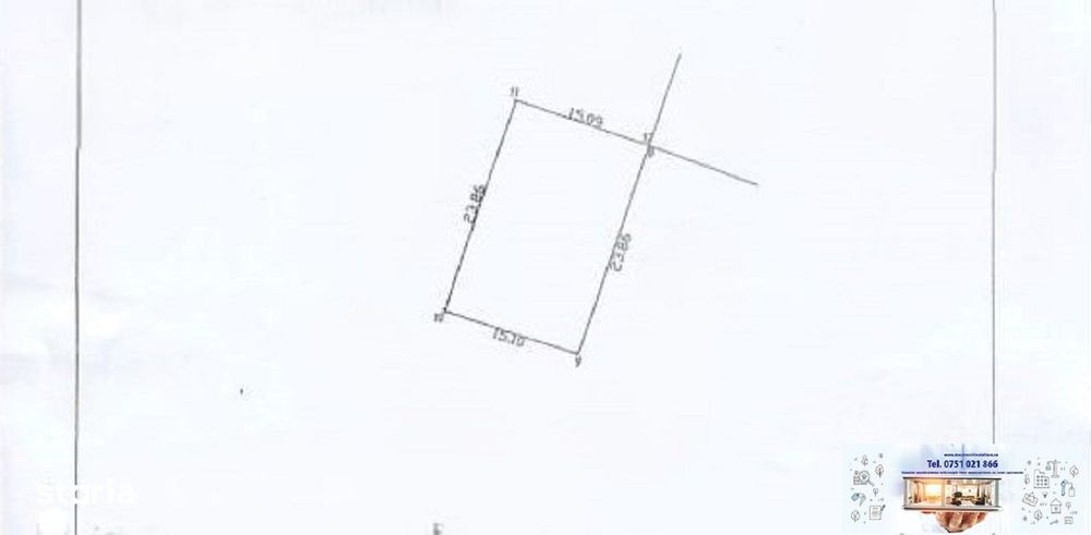 Teren intravilan de vânzare – 360 mp, Micro 14