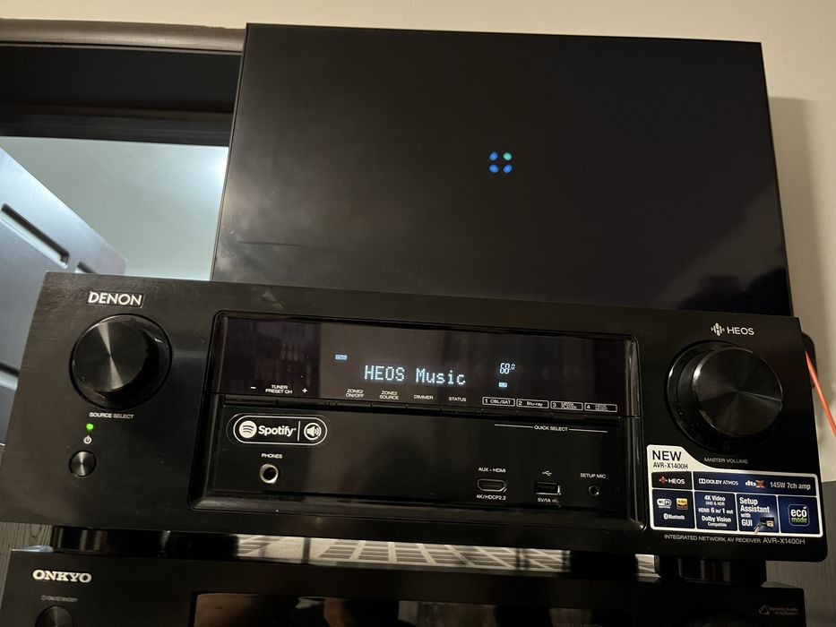 Receiver Denon AVR-X1400H 4K/7.2/Arc/Bluetooth/Spotify:Airplay/Wifi/usb etc.