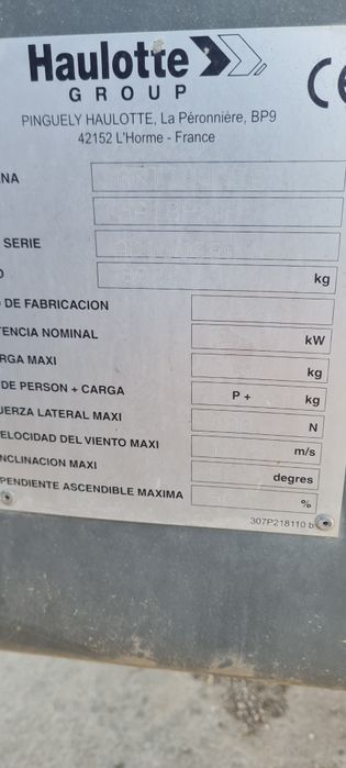 Nacela diesel cu brat articulat Haulotte HA18Pxnt
