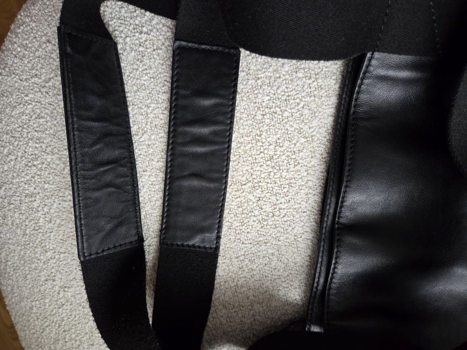 Geanta Musette piele neagra