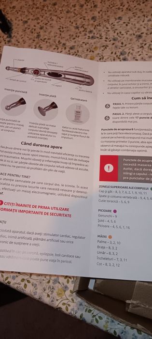 Aparat masaj la baterii