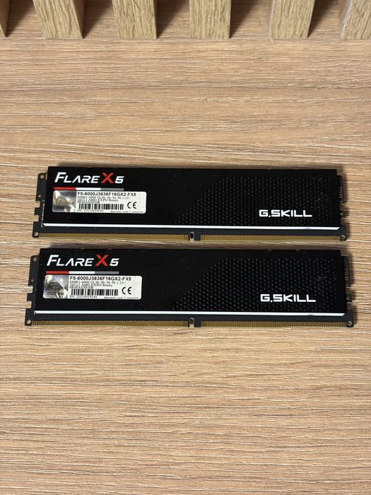Memorii DDR5 G Skill 32GB (16x2)  6000MHz CL36 Dual Channel Kit Flare X5