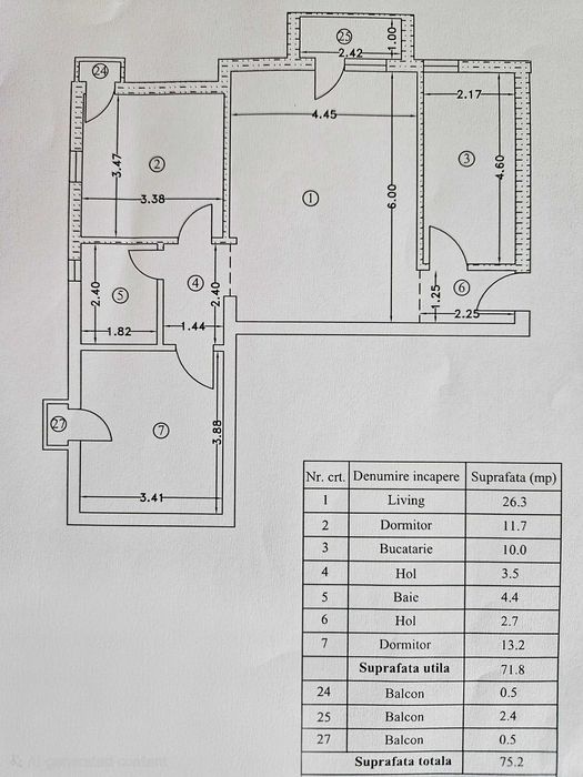 Apartament 3 camere langa padure, Mogosoaia | Direct proprietar