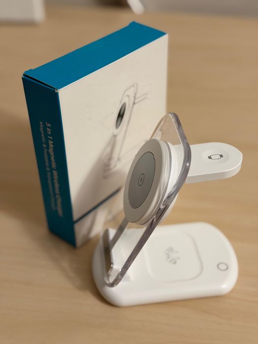 Încarcator wireless magnetic 3în1