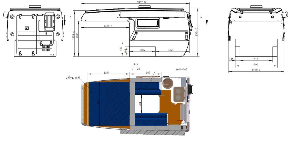 Camper off-road pentru camioneta cabina dubla - NOU