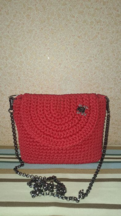 Вязанная сумка ручной работы