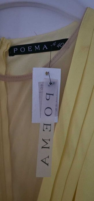 Rochie galbena Poema 40