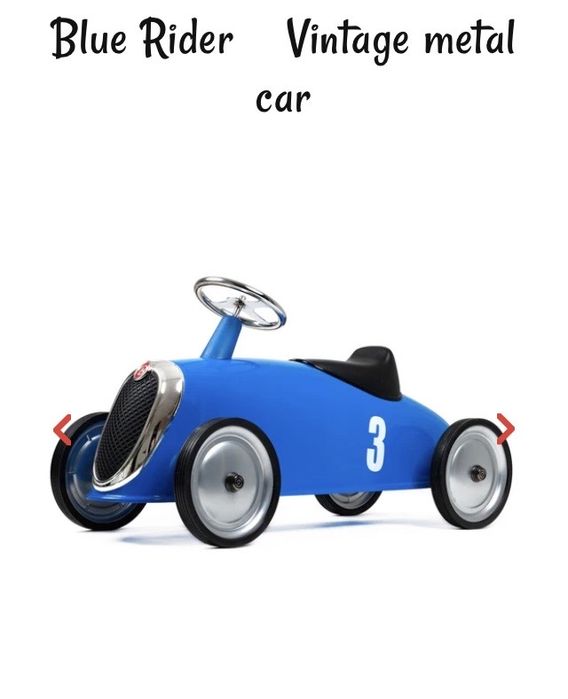 Baghera blue Rider vintage metal car