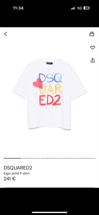 Tricou Dsquared bej calitatea premium