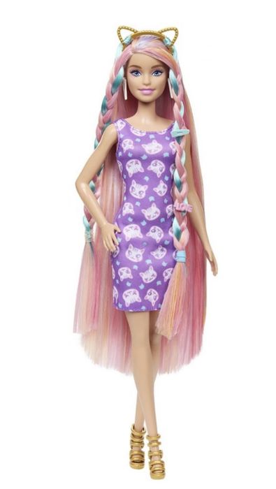 Кукла Барби с екстеишъни и аксесоари за коса и допълнителни аксесоари