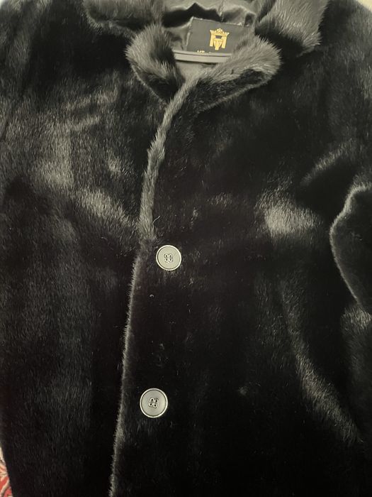 Шуба с норковым воротником