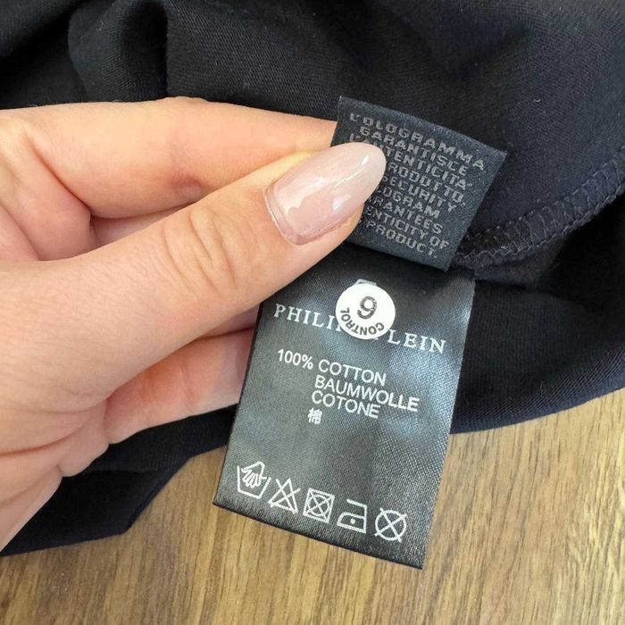 Philipp Plein Black Cotton Tshirt