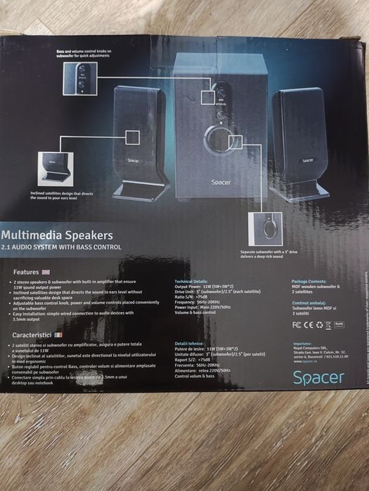 Boxe Multimedia Speakers 2.1