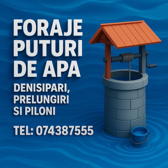 Foraje puturi Dolj Olt Mehedinti gorj Craiova Bals Calafat Strehaia