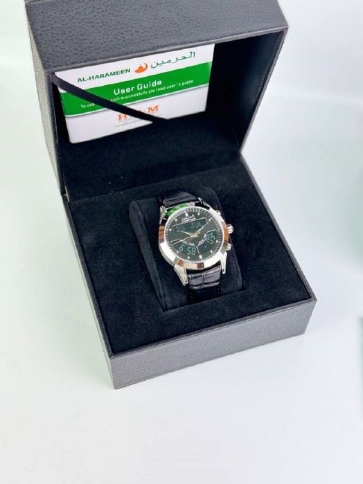 Al-Harameen 6102 FSBL erkaklar soati safir kristalli va namoz vaqtini