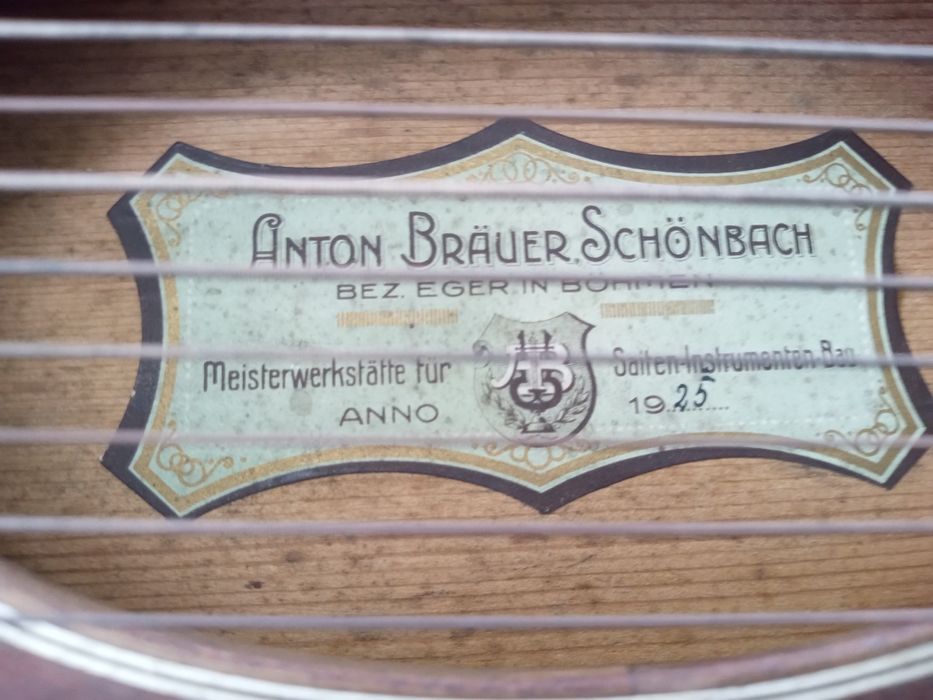 Оригинална Цитра Anton Brauer Schonbach 1925