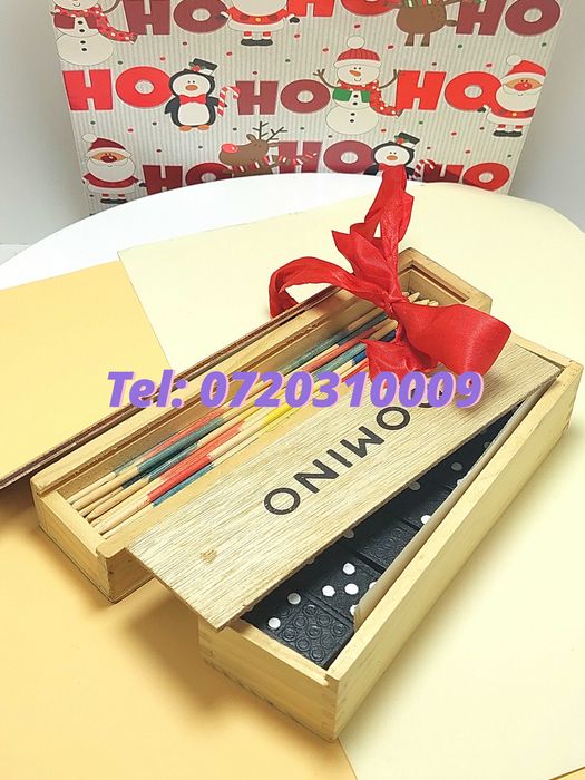 Pachet Cadou Craciun - Joc Marocoo (Mikado)Si Domino - Transport Gratuit, perfect pentru cadouri mai ales in perioada sarbatorilor, Pachetul contine