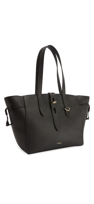 FURLA Geanta tote din piele Net, Negru (NOUA)
