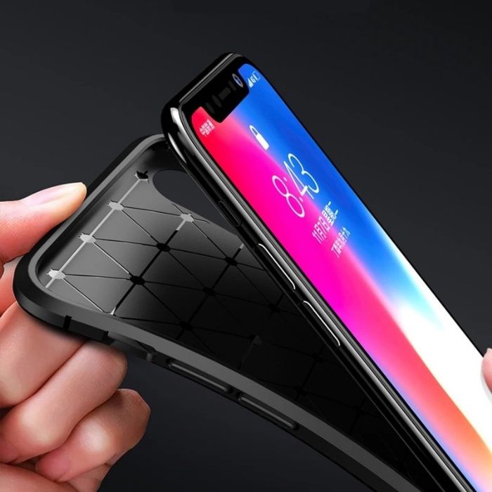 Husa Autofocus Neagra Slim 0,5mm - iPhone X XR XS MAX