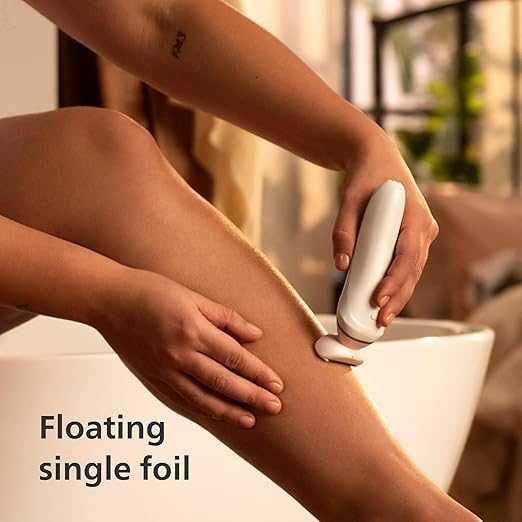 Безжична самобръсначка тример Philips BRL146/00, за мокро и сухо, бяла