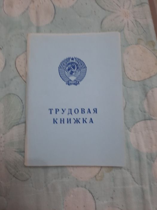 Трудовой    книжка.   СССР.  Оригинал.