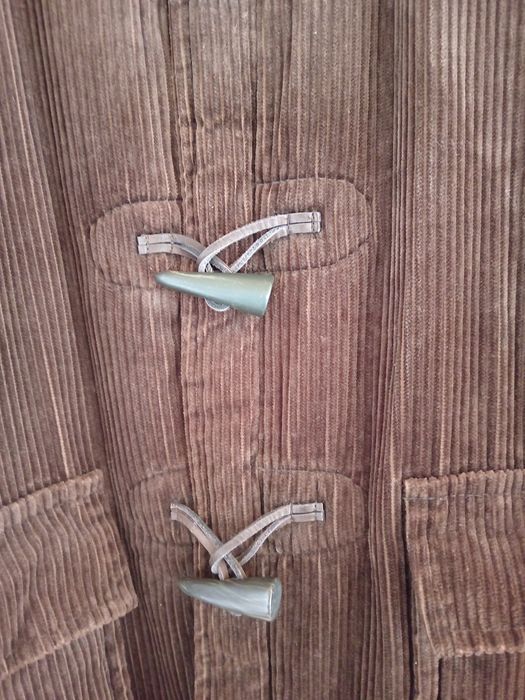 Пальто вельветовое теплое